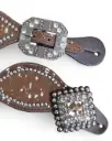 Spur Straps Hair on Hide Brown