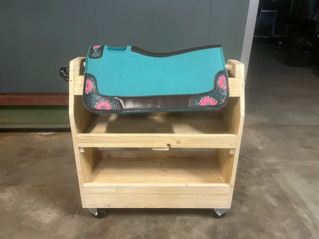 [MV3092] Saddle Pad - Blue Flower | Mel 'n Nel