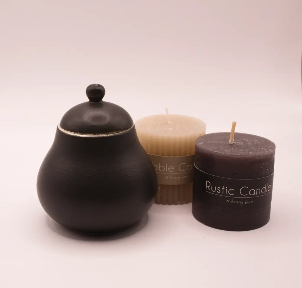 [MV0018] Design Pear Urn Black