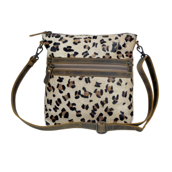 Leopard Print Leather & Hair-on Bag