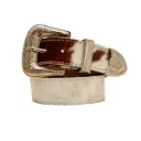 Whoop Hair-on Leather Women's Belt Brown
