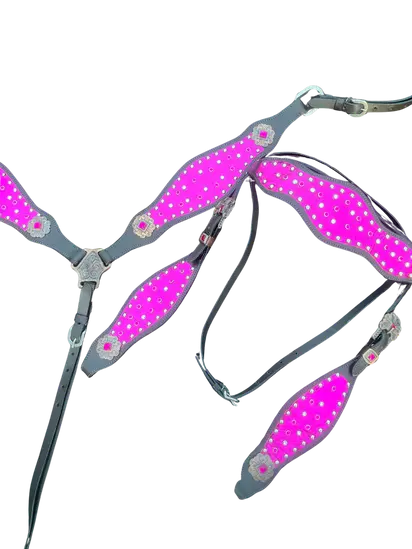 [MV3029] Shiny Pink Western Tack Set