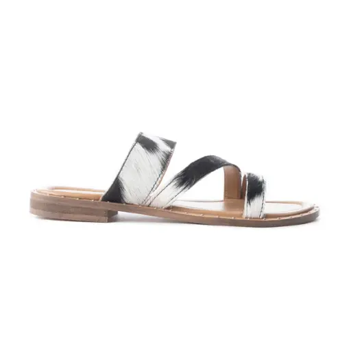 Black 'n White Ranch Slippers