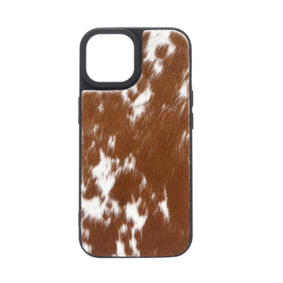 [MV8024] Phone Case for iPhone 15 Pro Max Brown & White