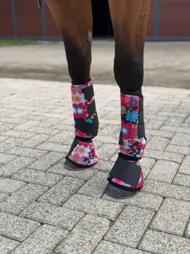 [MV3063] Boot Front - Flowers
