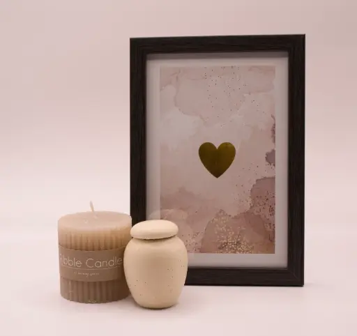 [MV0004] Ceramic Mini Urn Cream